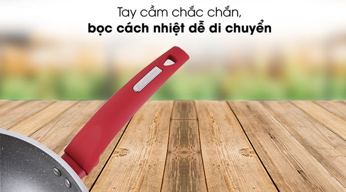 Cán dài cách nhiệt - Chảo sâu nhôm chống dính đáy từ 28cm Kangaroo KG655M