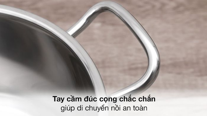 Tay cầm - Nồi inox 3 đáy nắp kính 20 cm Fivestar N20-5DG 304