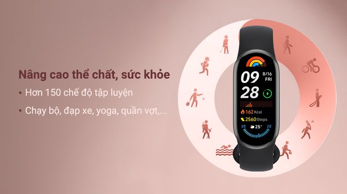 Xiaomi Mi Band 9 dây TPU - Luyện tập