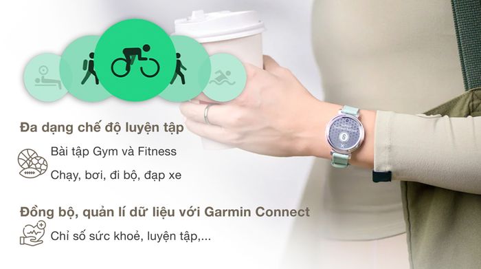 Garmin Lily 2 Classic 34mm dây vải - Tập luyện hiệu quả