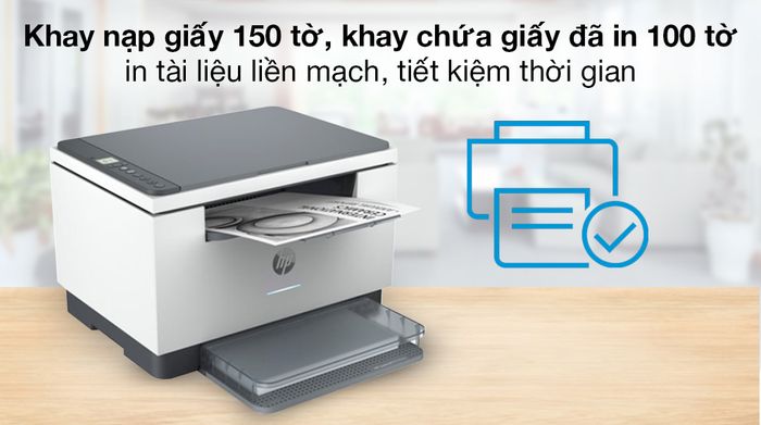 Máy in Laser trắng đen HP LaserJet MFP M236dw//Wifi/đa năng (In/scan/copy) (9YF95A) - Hoạt động in ấn liền mạch