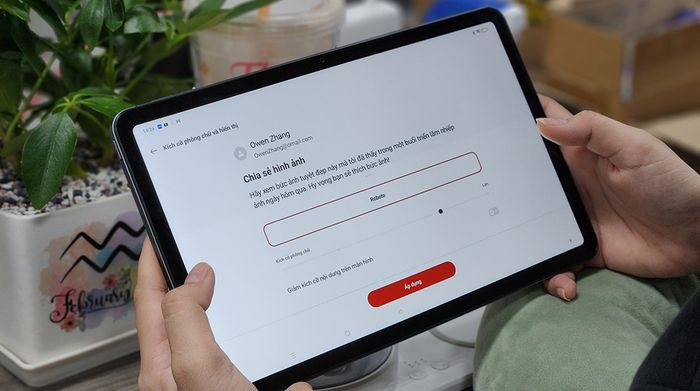 Màn hình đẹp mắt trên OPPO Pad Air