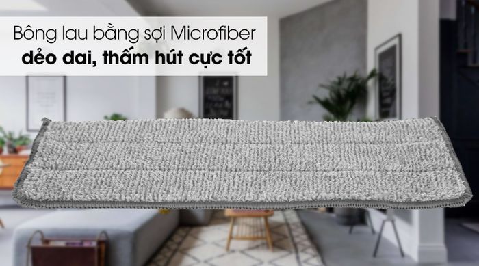 Bộ lau nhà Hommy BH-M950A - Bông lau nhà làm bằng sợi Microfiber cao cấp dẻo dai