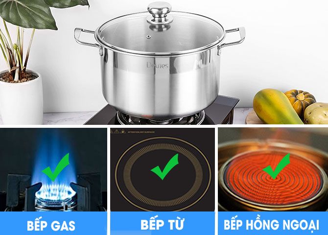 Dùng tốt trên các loại bếp