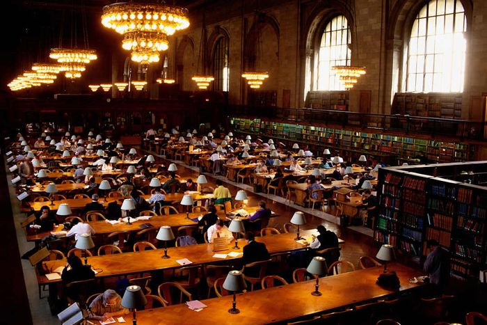 Reading Room at New York Public Library