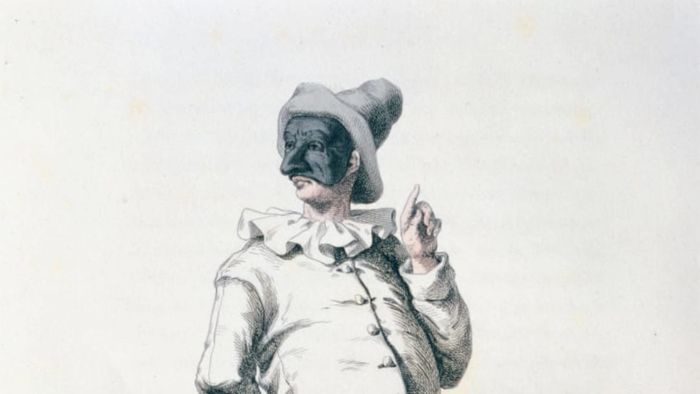 A 19th-century depiction of Punchinello.