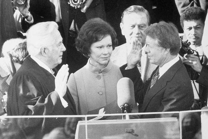 The inauguration of Jimmy Carter as president in 1977.