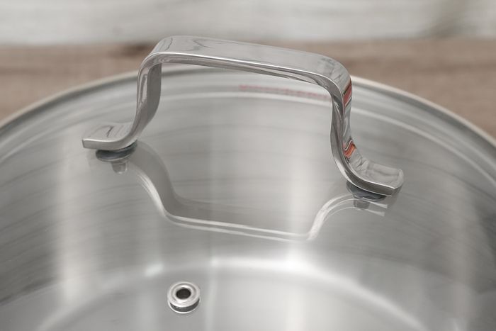 Nắp nồi bằng kính chịu nhiệt dày chắc - Nồi Inox 3 đáy 20 cm Happycook N20 MLGP
