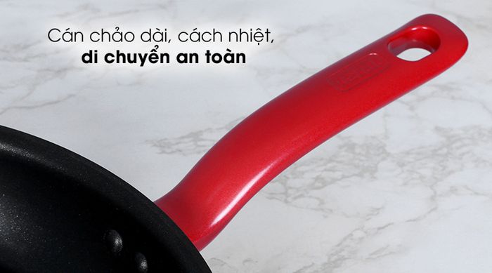 Chảo nhôm chống dính đáy từ 28cm TEFAL So Chef G1350695 - Cán chảo dài, cách nhiệt, di chuyển an toàn