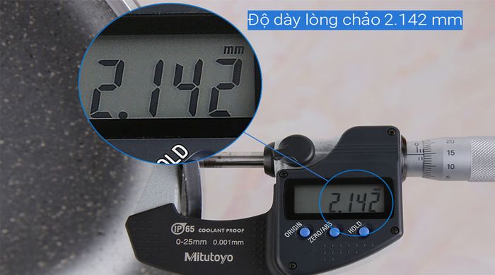 Độ dày - Chảo nhôm chống dính đáy từ 26 cm Kangaroo KG654M 