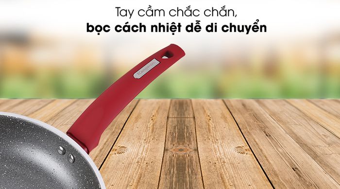 Tay cầm cách nhiệt - Chảo nhôm chống dính đáy từ 26cm Kangaroo KG654M