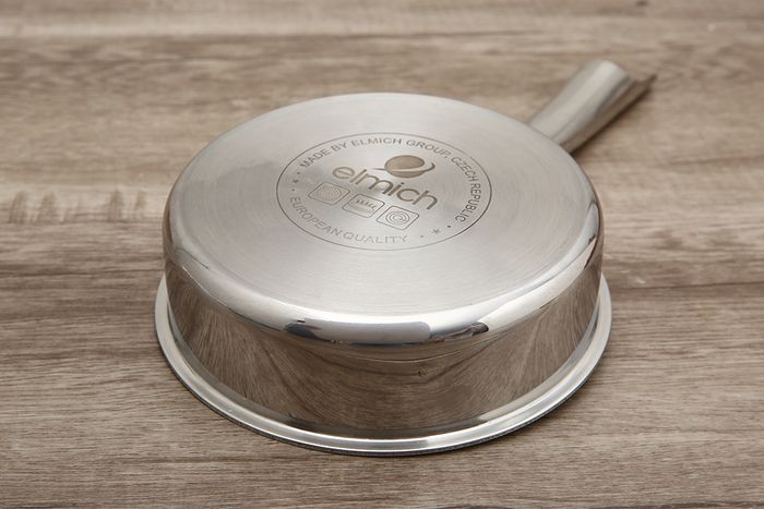 Nồi 3 đáy - Bộ 2 cái chảo quánh inox 3 đáy 14cm Elmich Trimax Baby EL-3794
