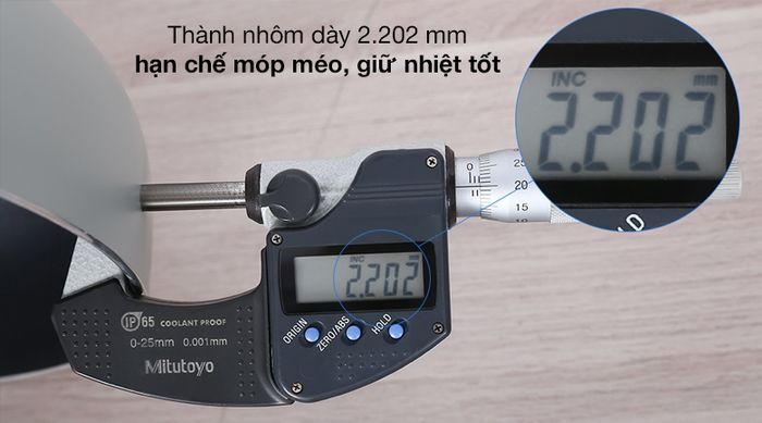 Thành chảo - Chảo inox chống dính 2 đáy 28 cm Elmich Smartcook SM5708MN