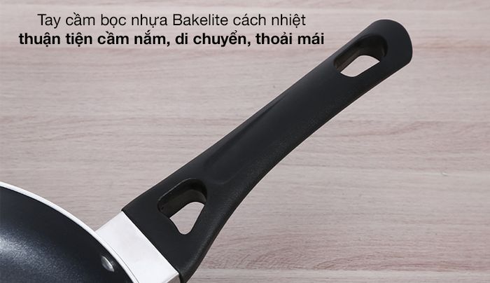 Tay cầm - Chảo inox chống dính 2 đáy 28 cm Elmich Smartcook SM5708MN