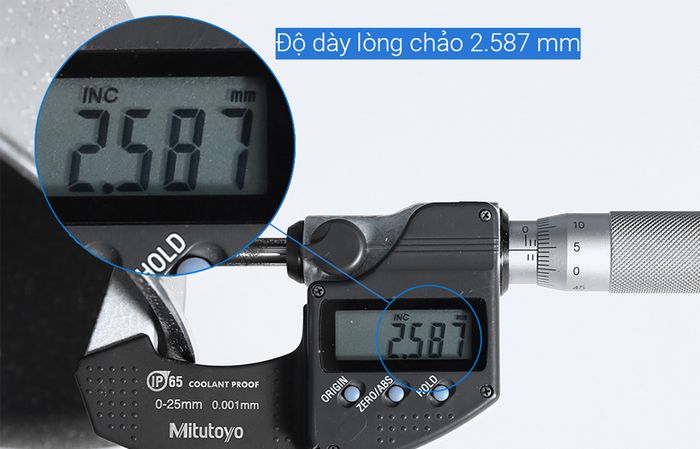 Độ dày - Chảo nhôm sâu chống dính đáy từ 28 cm Elmich EL-5753MN