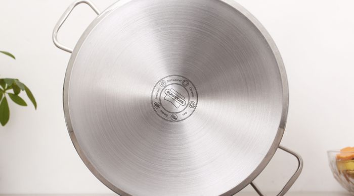 Cấu tạo đáy 3 lớp - Nồi Inox 3 đáy nắp inox 32 cm Sunhouse SHG300-32