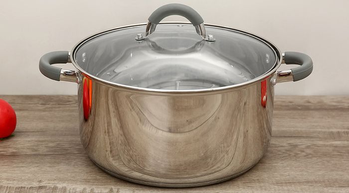 Thiết kế - Nồi inox 3 đáy nắp kiếng 28cm Hommy CW-S042-28