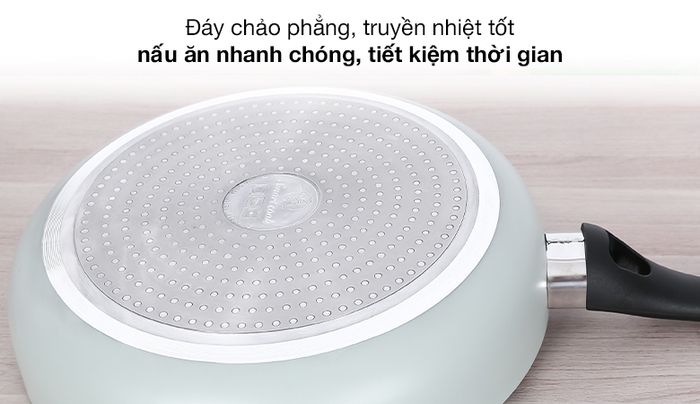 Đáy chảo - Chảo inox chống dính 2 đáy 28 cm Elmich Smartcook SM5708MN