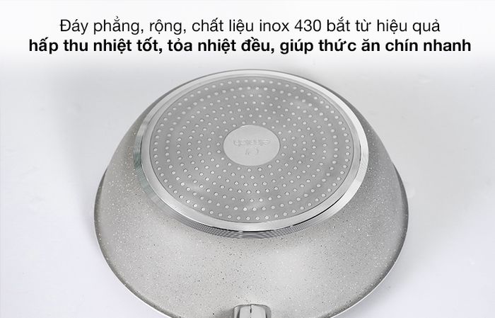 Đáy chảo - Chảo nhôm sâu chống dính đáy từ 28 cm Elmich EL-5753MN