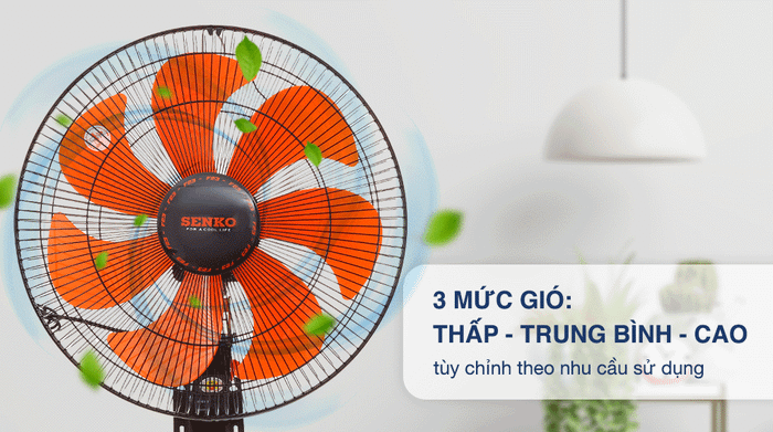 Quạt treo Senko TC1622 - Mức gió