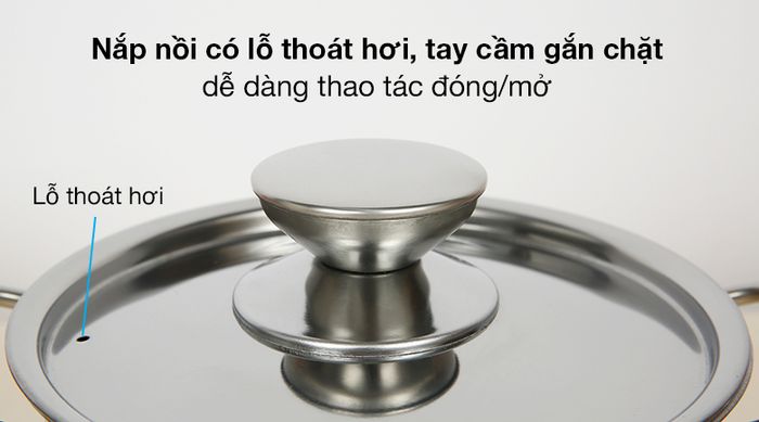 Nắp nồi - Nồi inox nắp inox 16 cm Sunhouse SHG120-16