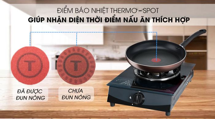 Công nghệ cảnh báo nhiệt - Chảo nhôm chống dính 24cm TEFAL Day By Day G1430405