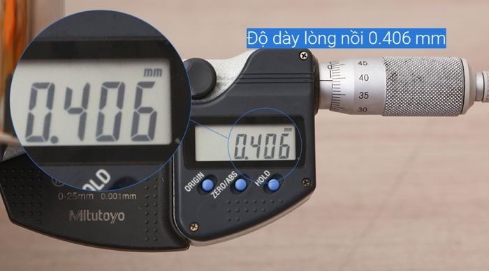 Nồi inox dày 0.5 mm - Nồi inox 3 đáy nắp inox 20cm Delites NE013-20