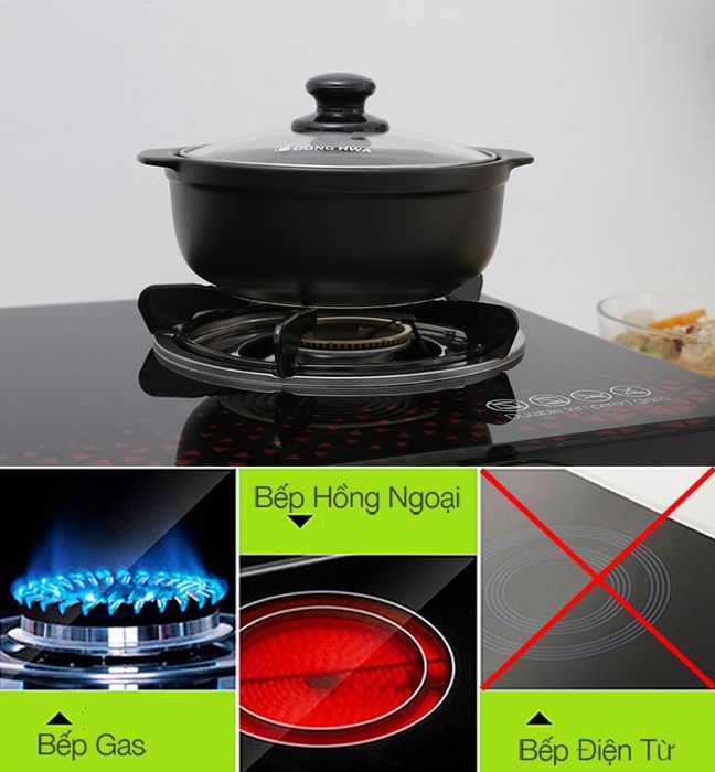 Nồi đất nắp kính 1.85 lít Tucbeghi G704