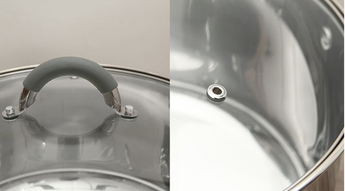 Nắp - Nồi inox 3 đáy nắp kiếng 28cm Hommy CW-S042-28