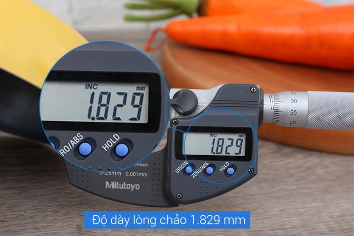 Độ dày chảo quánh - Bộ 2 chảo quánh nhôm chống dính 14 cm DMX Baby Star