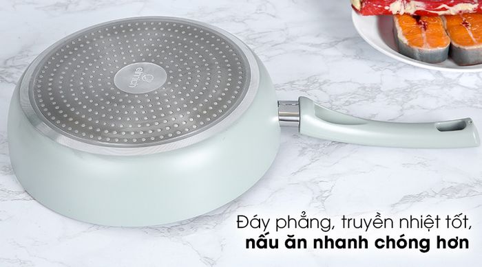 Chảo nhôm chống dính 26cm Elmich Harmonia EL-3781 - Đáy phẳng, truyền nhiệt tốt, nấu ăn nhanh
