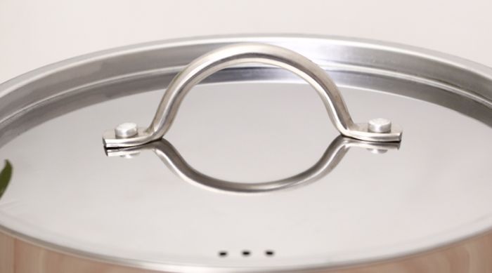 Nắp inox - Nồi inox 3 đáy nắp inox 20cm Delites NE013-20