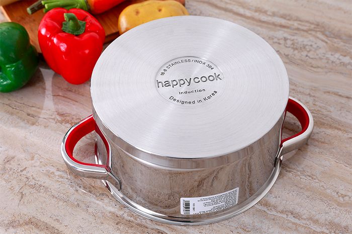 Nồi inox 3 đáy 20cm Happycook HC-20AR