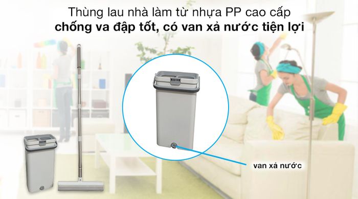 Thùng lau - Bộ lau nhà Hommy BH-PM41