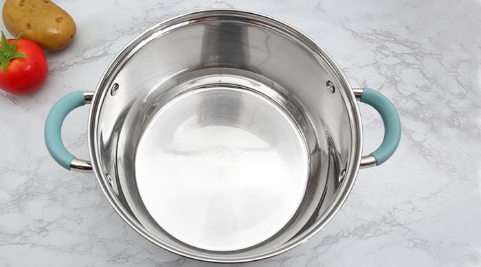 Thành nồi - Bộ hai nồi inox 3 đáy nắp kiếng 16cm & 24cm Hommy CW-S051-4