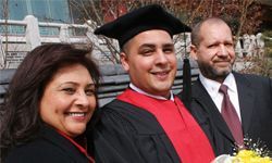 parents with a graduating son