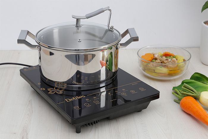 Nồi inox 304 3 đáy Delites 001NTA 24 cm