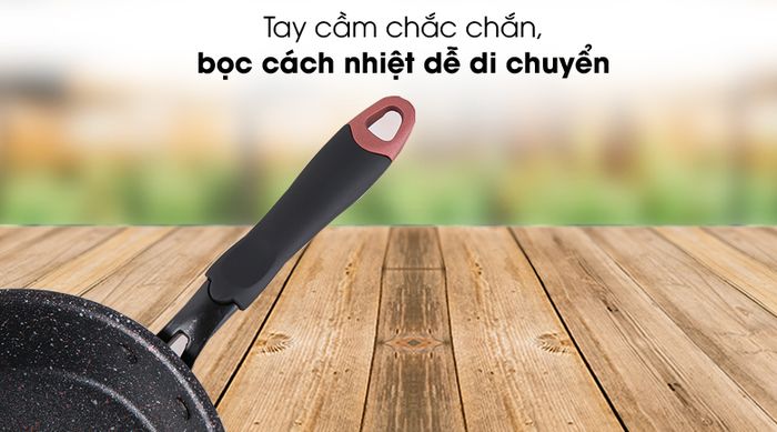 Cán chống nóng - Chảo nhôm chống dính đáy từ 20cm Kangaroo KG661XS