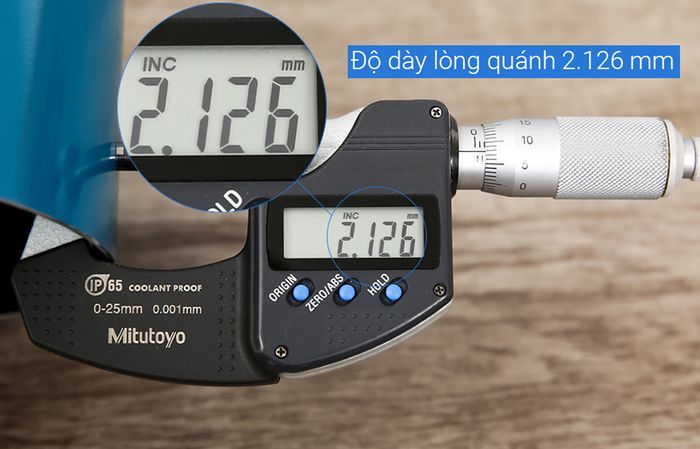 Độ dày - Quánh nhôm chống dính đáy từ 16cm Hommy QE003-16 Xanh