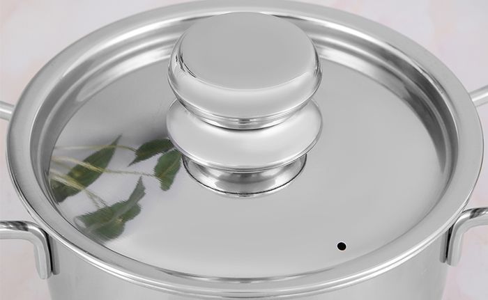 Nồi inox 3 đáy nắp inox Fivestar FSN16-SW 16cm