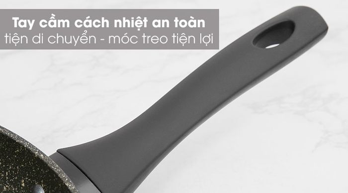 Tay cầm cách nhiệt - Chảo nhôm chống dính đáy từ 28cm Sunhouse SFP28B