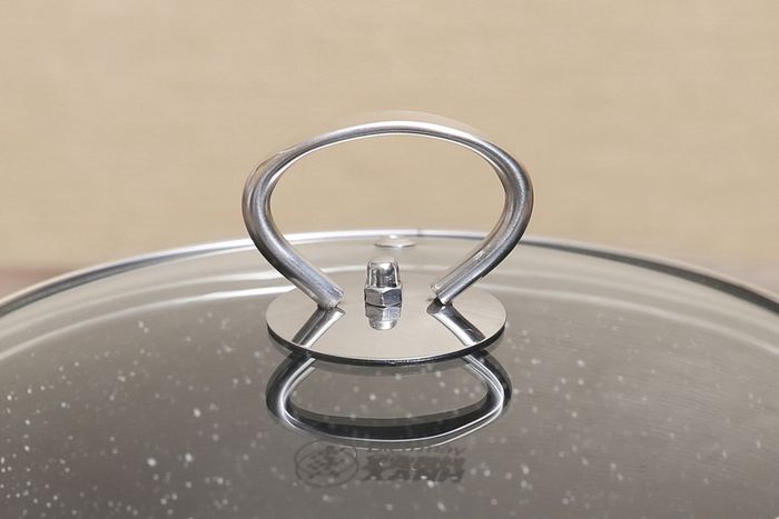 Nắp bằng kính chịu nhiệt cao cấp - Nồi nhôm chống dính đáy từ 20 cm ĐMX NDE