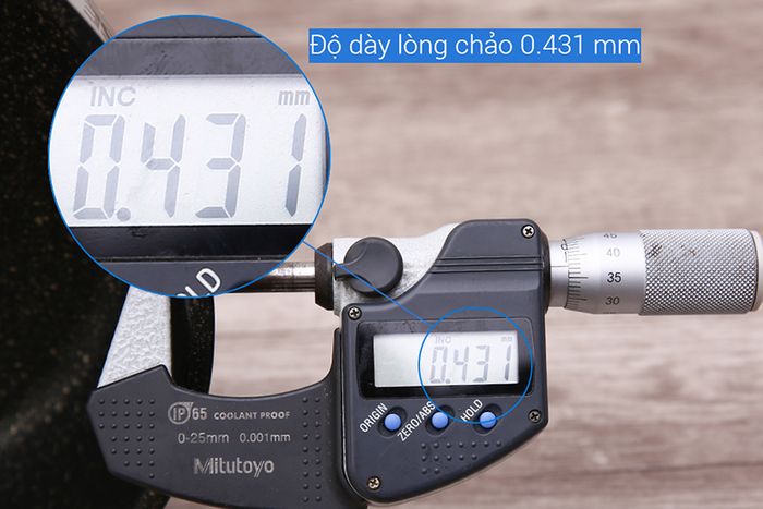 Độ dày - Chảo inox 5 đáy chống dính 20cm Sunhouse IN20M4