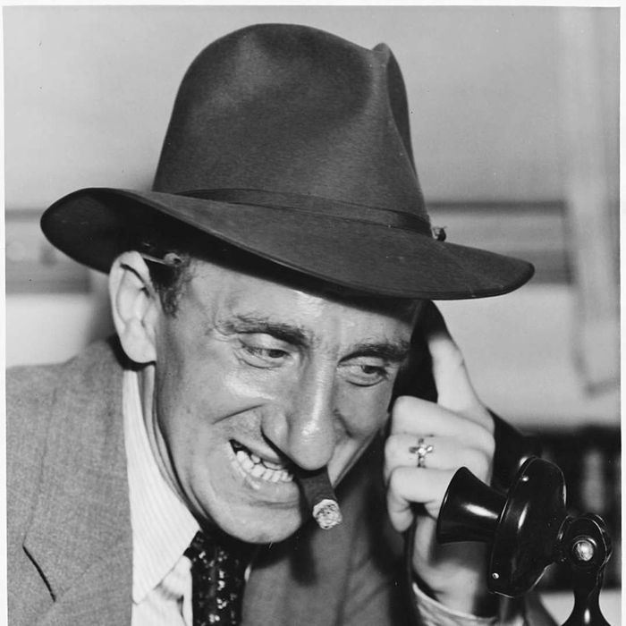 A photograph of Jimmy Durante.