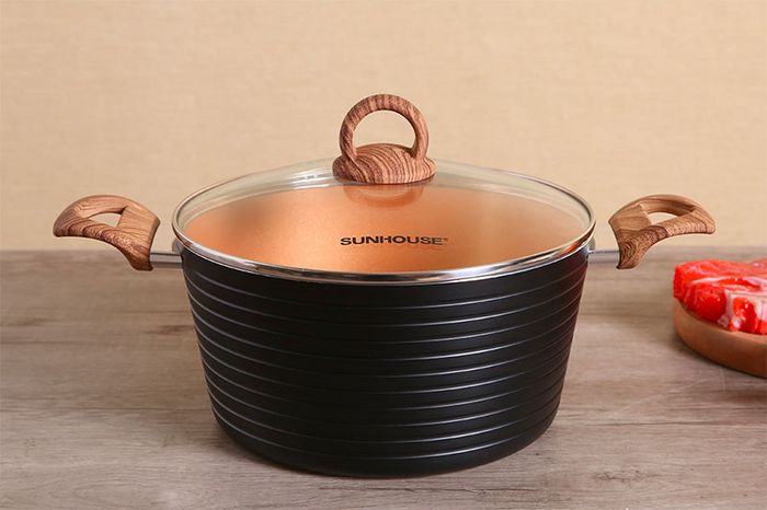 Nồi Ceramic đáy từ 24cm Sunhouse SHG2024MCA