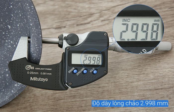 Độ dày - Chảo nhôm chống dính đáy từ 24 cm Tefal Cook Healthy G1340495