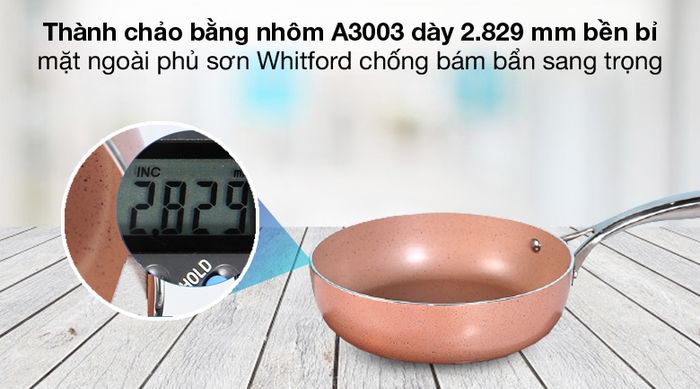 Chất liệu tốt - Chảo nhôm sâu chống dính đáy từ 24 cm Elmich EL-5741MN
