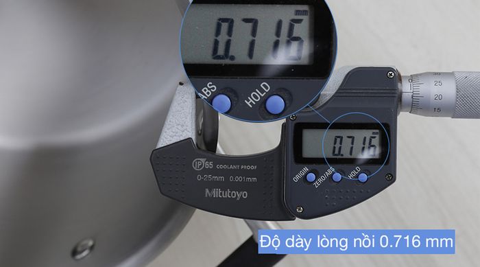 Nồi inox 3 đáy nắp kính 16 cm Delites 002NTA
