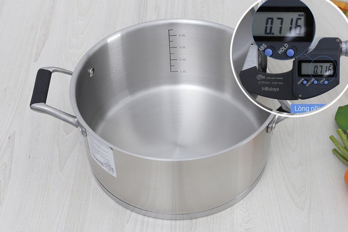 Nồi inox 304 3 đáy DMX NI005 24 cm