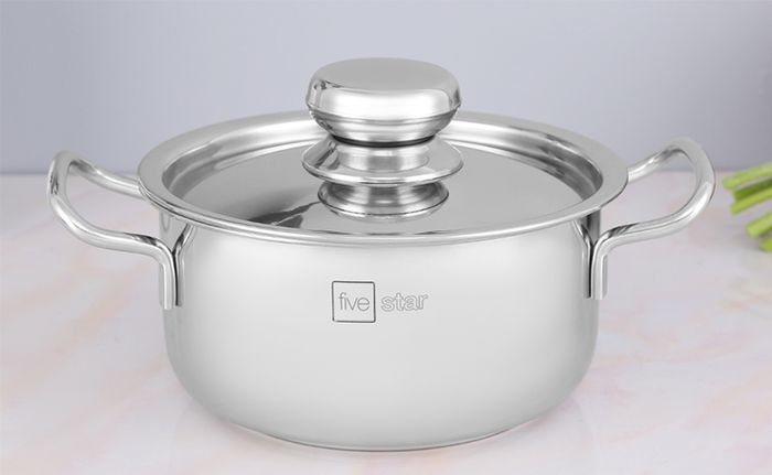 Nồi inox 3 đáy nắp inox Fivestar FSN16-SW 16cm